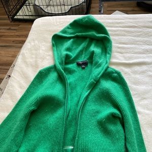 Cashmere zip up sweater.